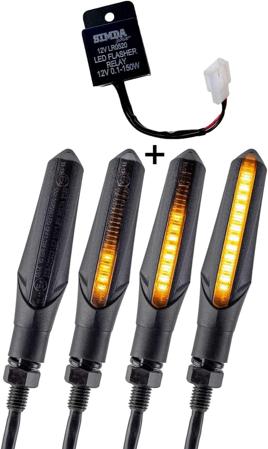 LOKLISUM LED Motorrad Blinker - E-geprüft & Wasserdicht