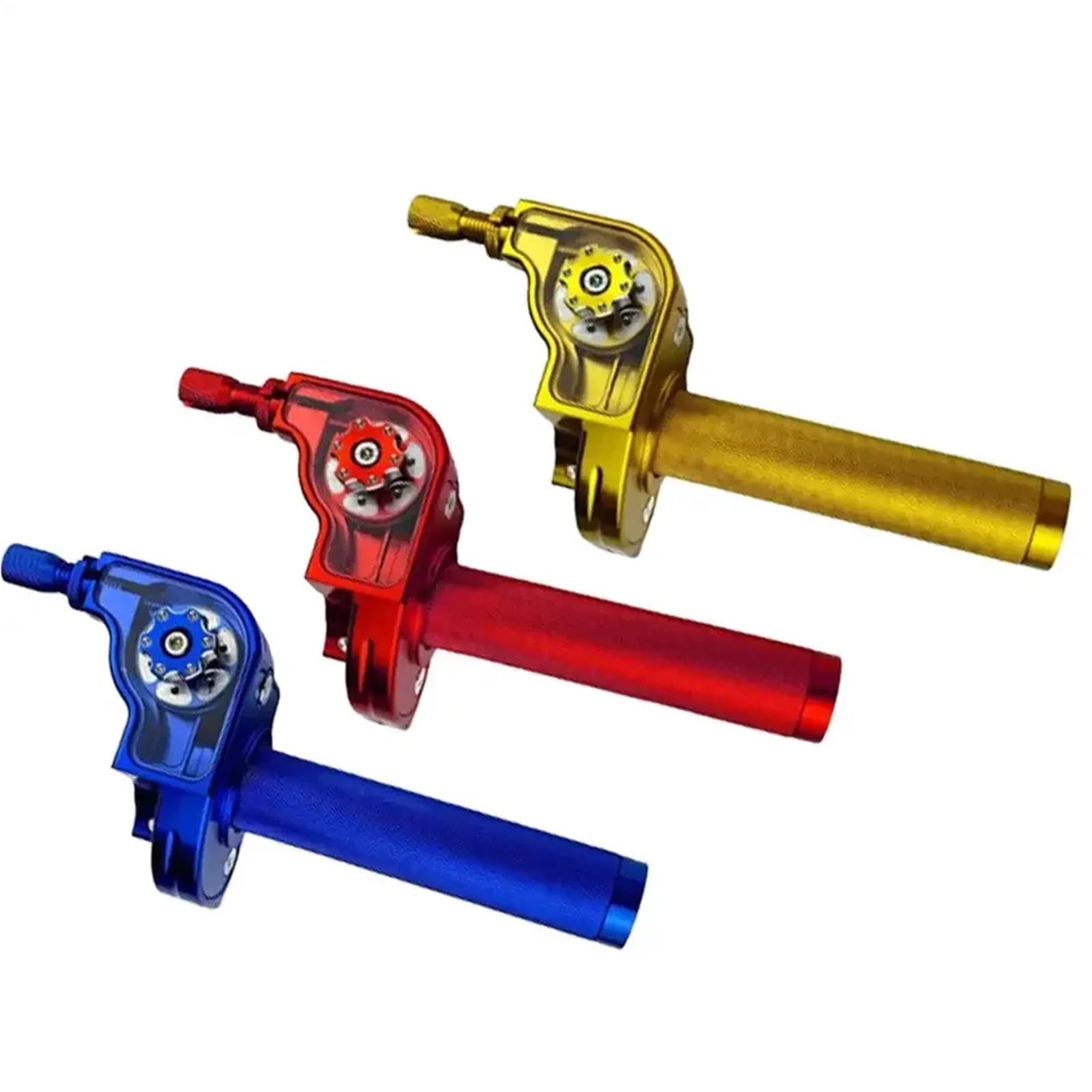 uchwyty kierownicy 7/8" Manetka przepustnicy z szybko działającym mechanizmem i linką, pasująca do motocykli, motorowerów, 50 cm3, 125 cm3 i 150 cm3 M10*1.5