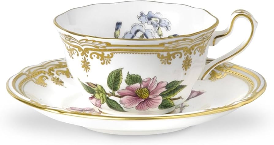大皿　スポード　スタッフォード　フラワー　イギリス製 Amazon.com | Spode Stafford Flowers Teacup & Saucer: Teacup With