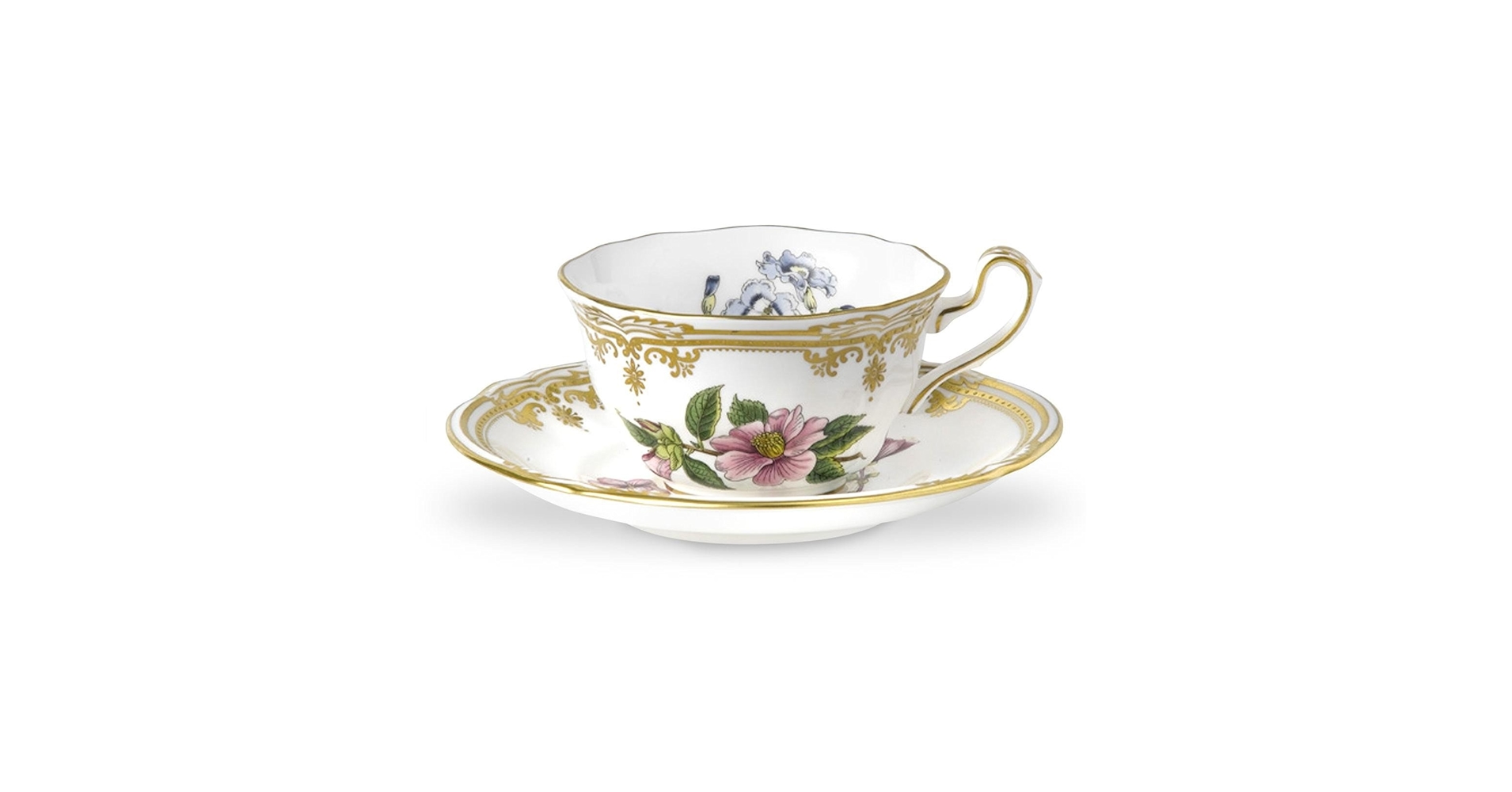 スポード　スタッフォードフラワー　チューリン Amazon.com | Spode Stafford Flowers Teacup & Saucer: Teacup With