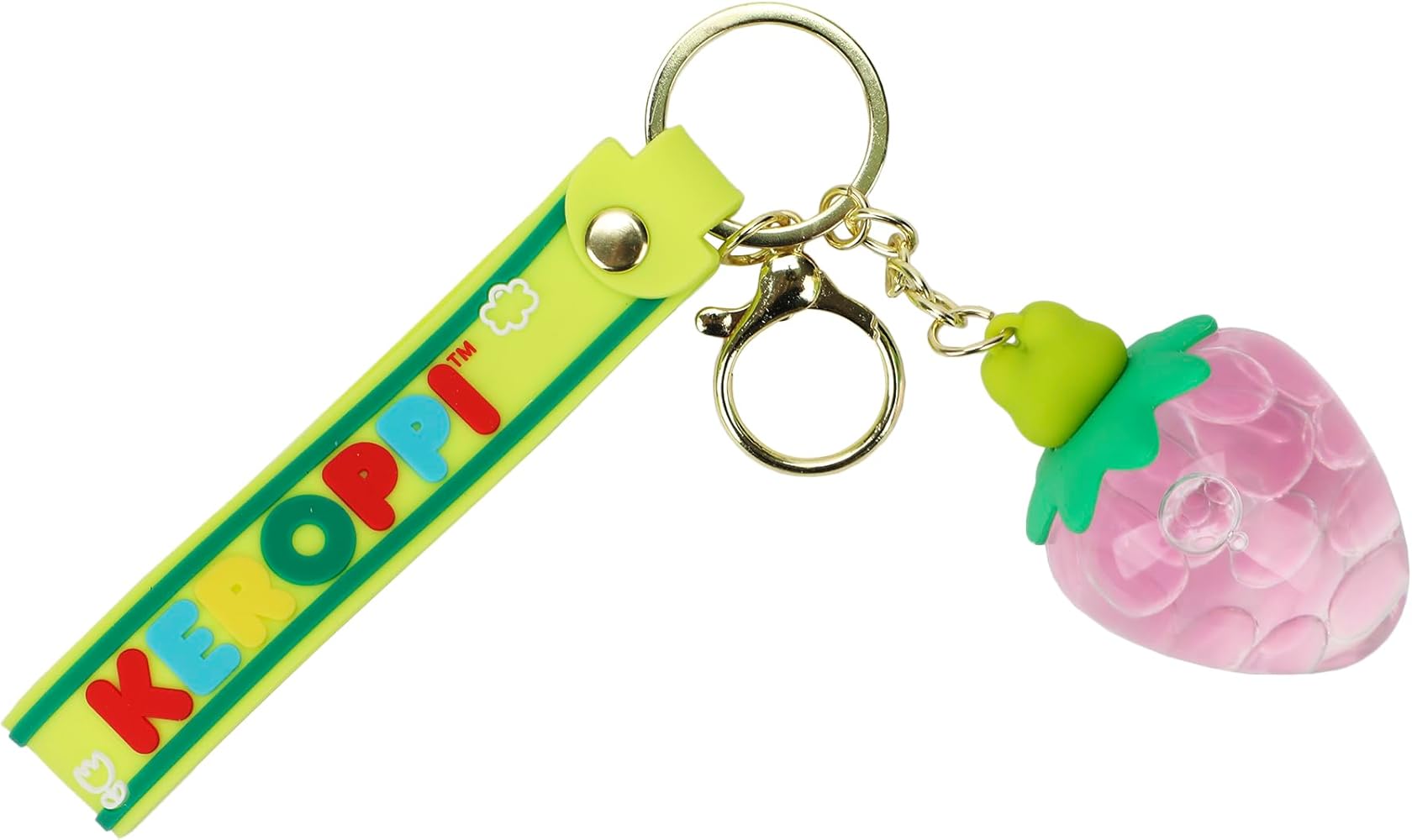 チャーム Kyonpuu Bioworld Keroppi Liquid-Filled Strawberry 2.5