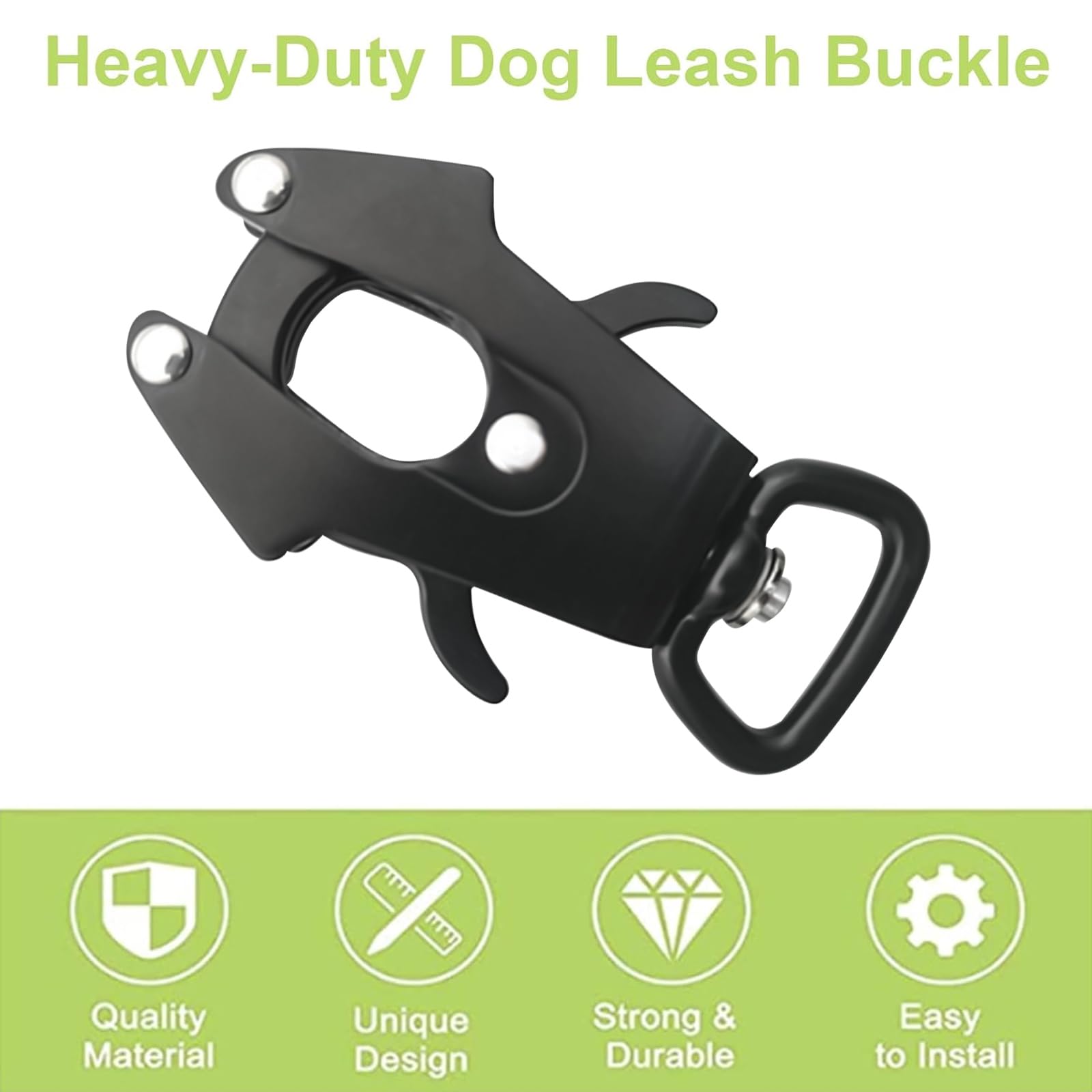 Frog Clip 2 Pack Espace Verrouillage en Aluminium Boucle de Laisse de Chien Boucle rotative à libération Rapide Boucle de chaîne de Chien résistant à la Rouille,Dia 25mm