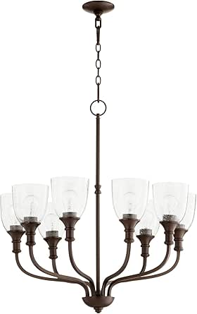 Richmond Clr/Seed Chnd-Ob Bronze Chandelier