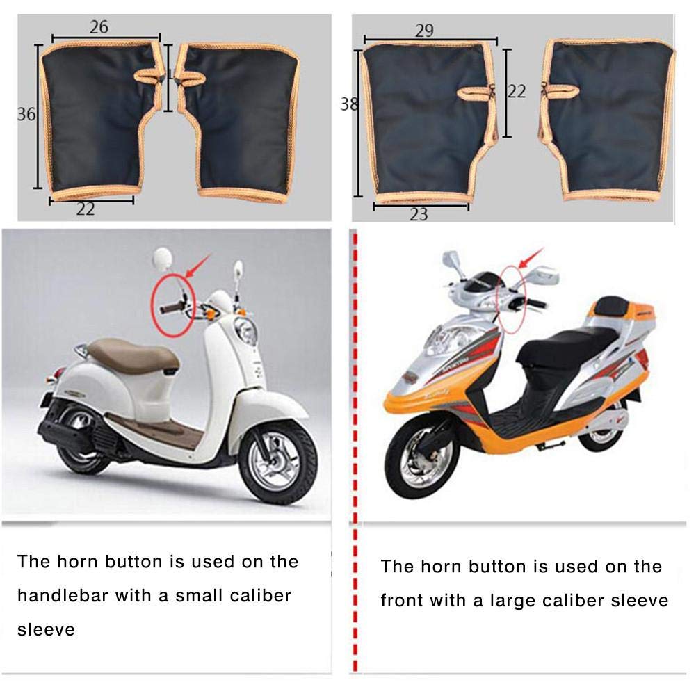 Couvre Jambe Scooter avec Guidon, Protection Couverture Jambes Scooter Leg Cover, Housse Moto Épaisse Coupe-Vent…