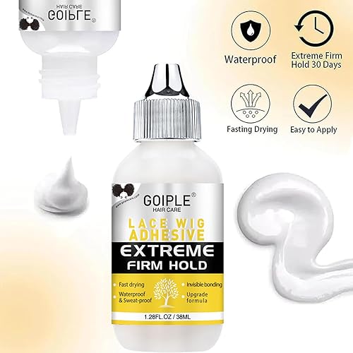 Miniatura 5 de Spray de fusión de encaje para pelucas sin pegamento, kit esencial con pegamento y removedor de encaje frontal para peluca