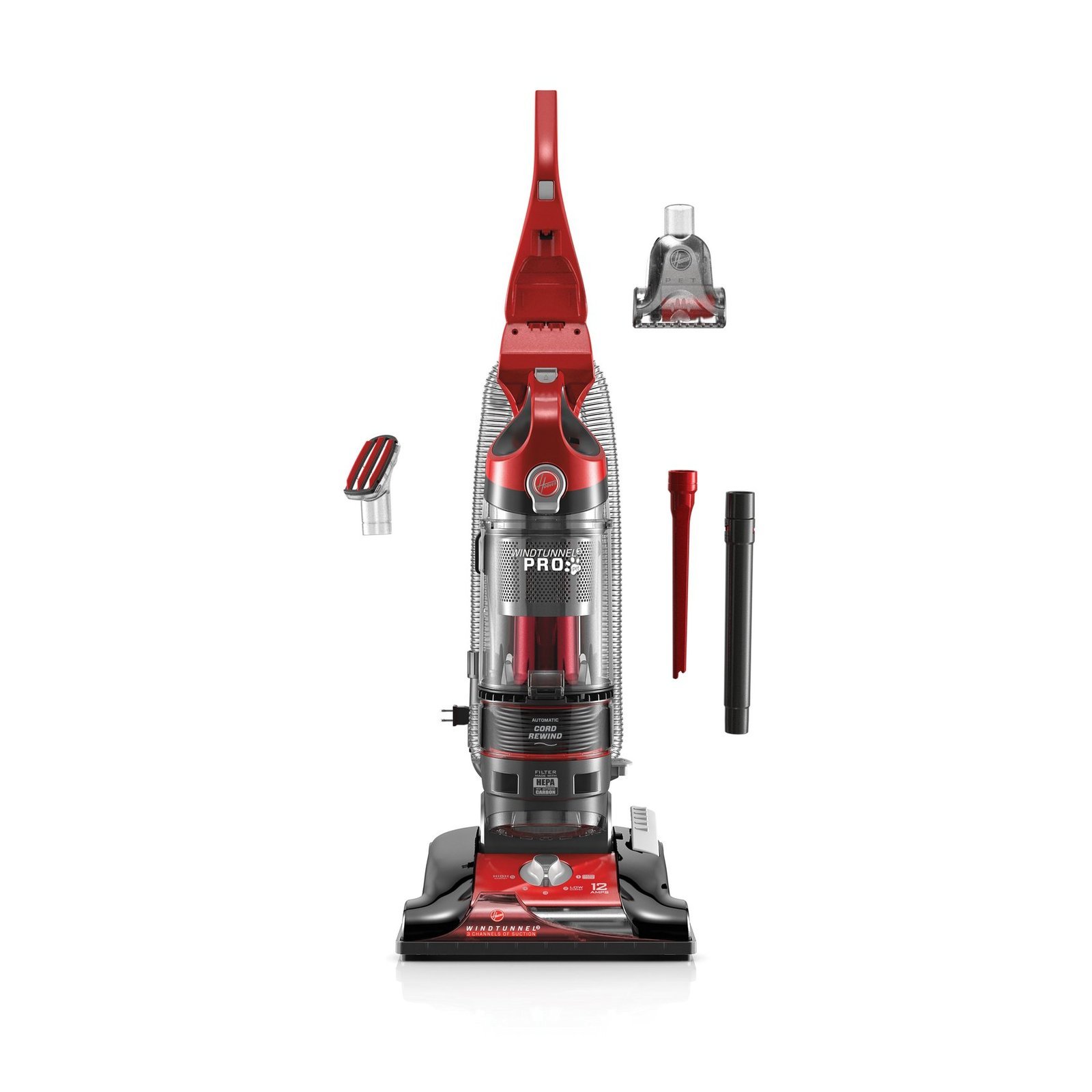 Hoover Vacuum Cleaner WindTunnel 3 Pro Pet Bagless Corded Upright Vacuum UH70930