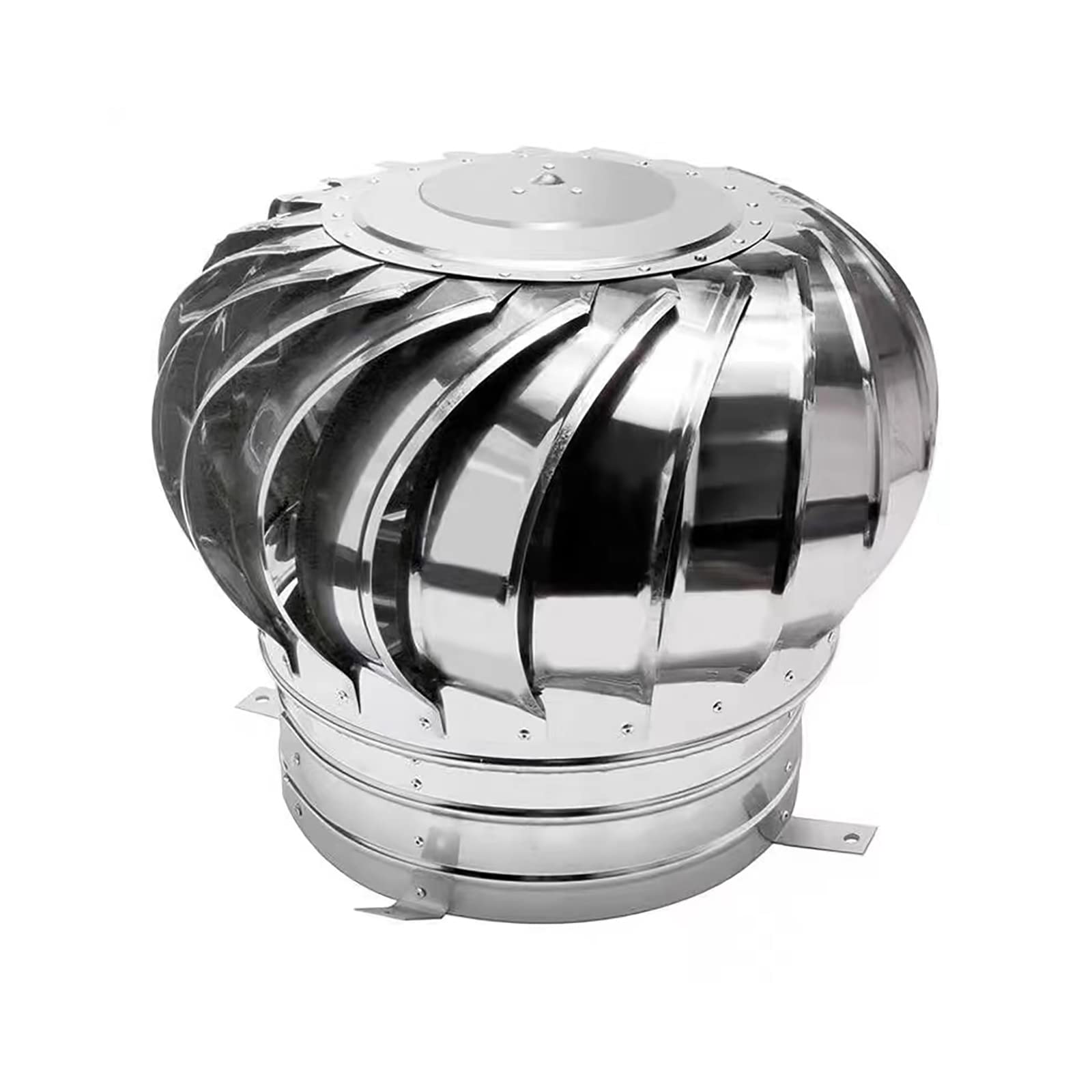 LMMIAOZ Chimney Spinner Cowl, 304 Stainless Steel, No Assembly Required, Rotating Cap Top Hat Cover (110mm/4.3in)