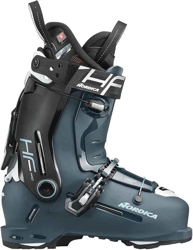 Botas de esquí alpino HF Pro 95 W de ajuste ancho y fácil acceso para mujer