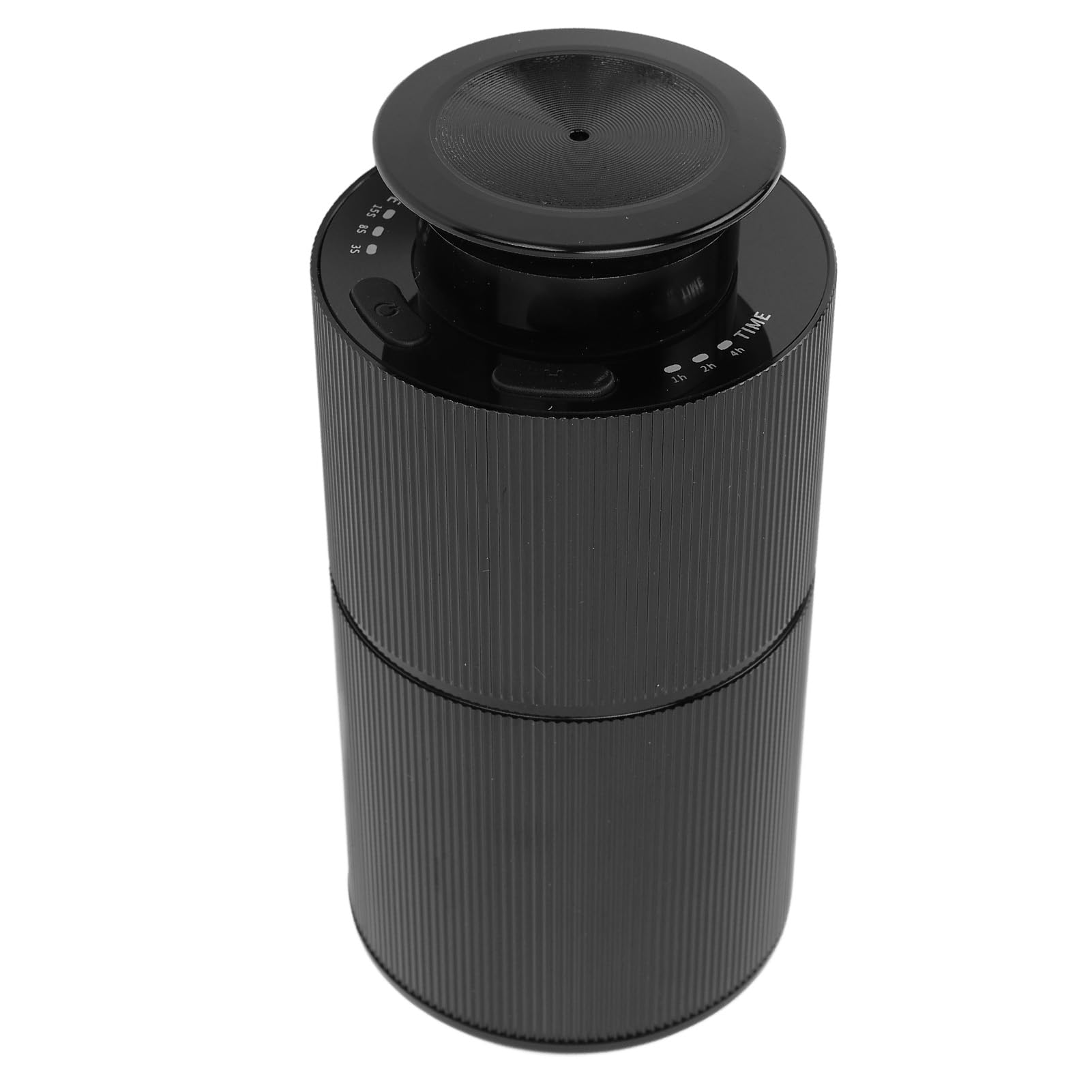 RIZGHWOY Samochodowy Dyfuzor Olejków Eterycznych, 800MAH USB Cichy 3-biegowy Timer do Hoteli SPA Pionowy Spray, Czarny, 5,9x2,8 Cala