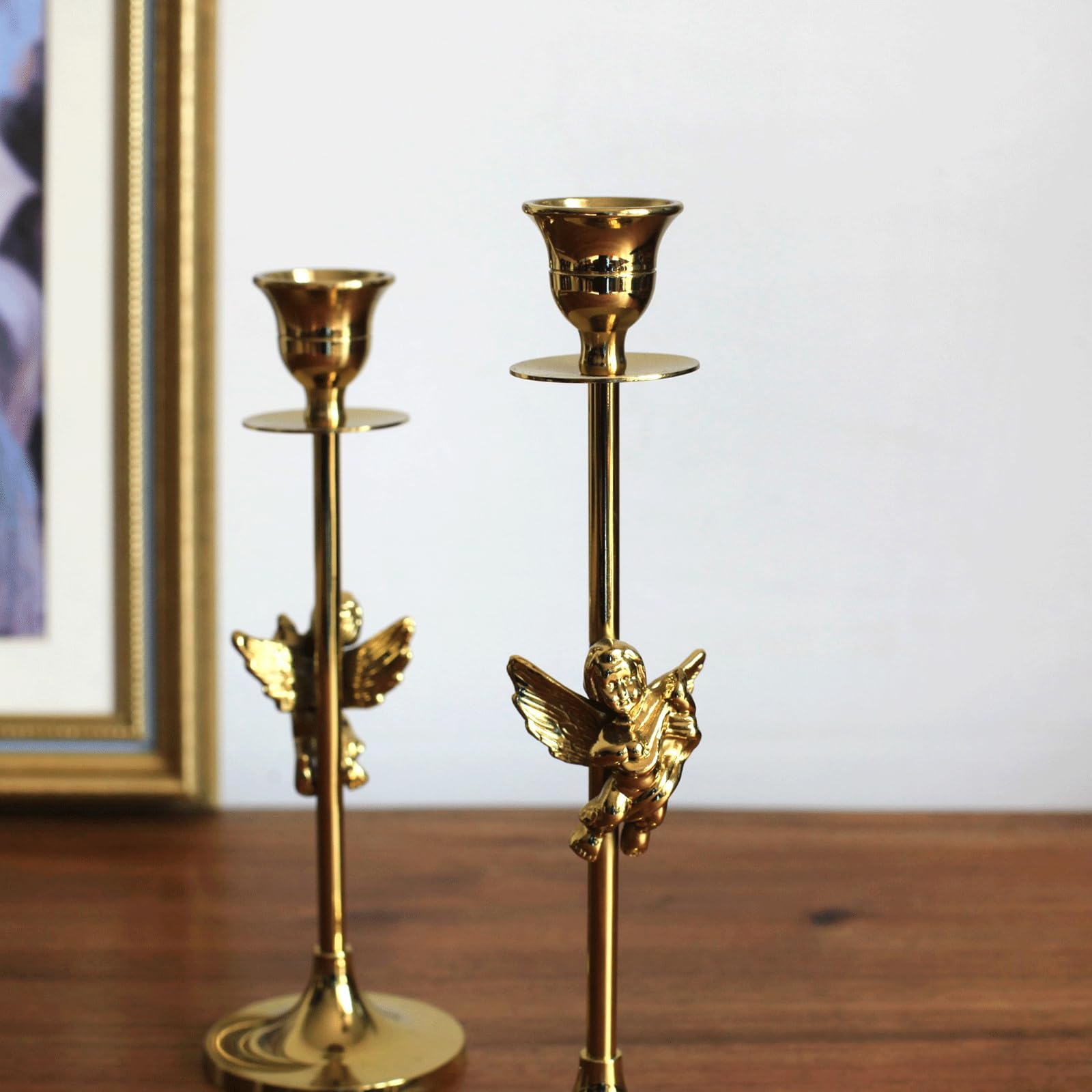 Elegante candeliere Conico in Ottone 6,5x6,5x18 cm per Decorazioni per la casa, candelabri e centrotavola ()