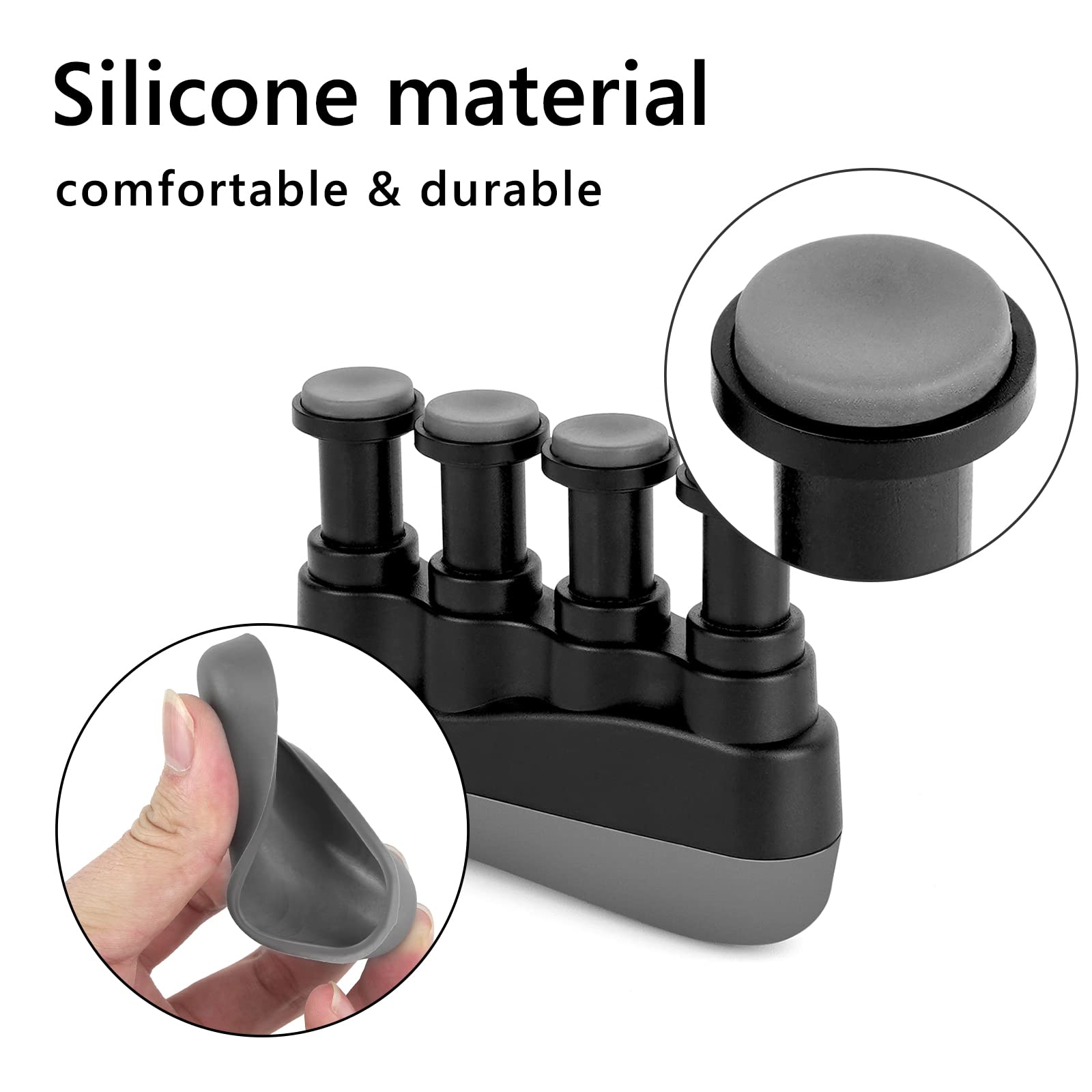 Musiin Finger Strengthener for Guitar Players Finger Resistance Training, Guitar Bass Finger Speed Training - Image 3