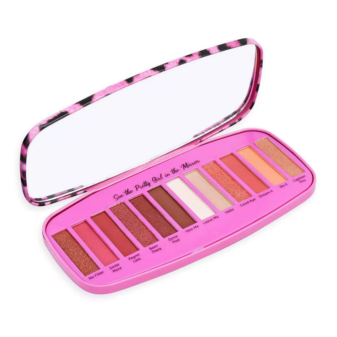 Cai Pink Animal Print Eyeshadow Palette - 15 Shades