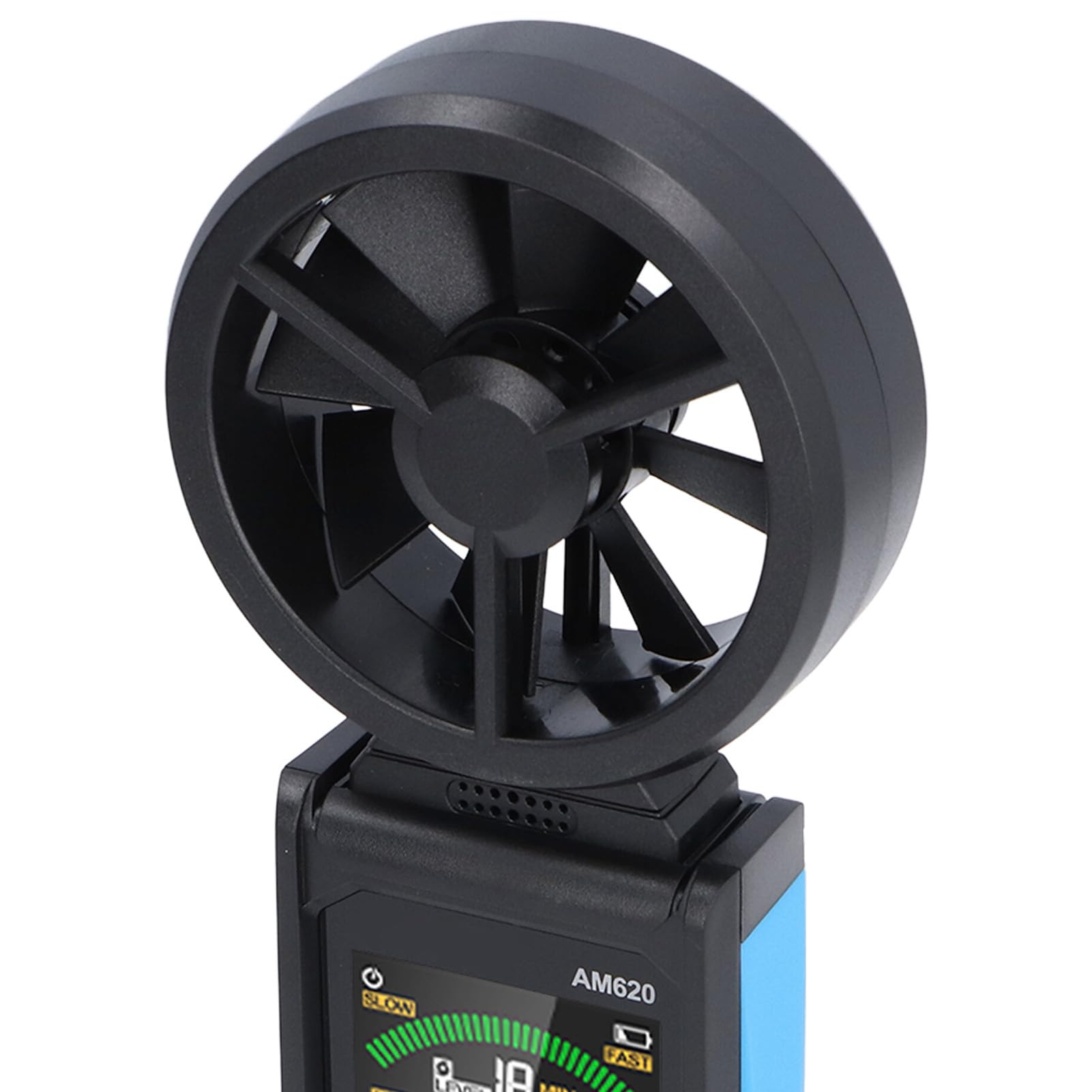 Anemometro Digitale Misuratore Portatile della velocità del Misurazione Accurata dell'umidità della Temperatura per Meteorologia e Uso Industriale ABS Ergonomico 252 X 84 X 33 Mm