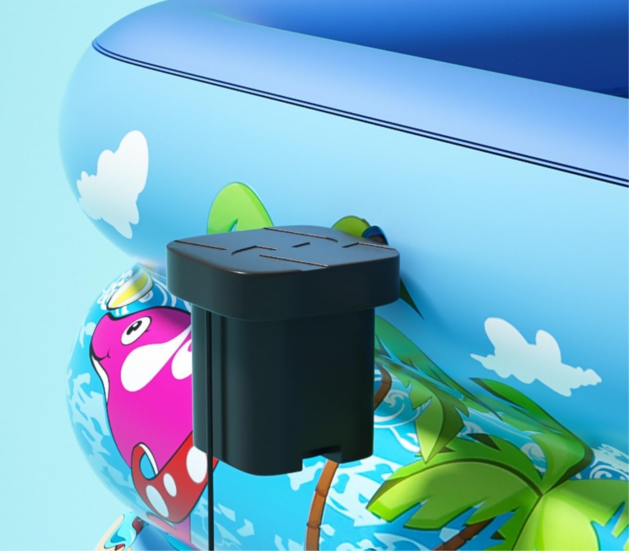 Piscina gonfiabile fuori terra for adulti con coperchio, grande e spessa, ideale come regalo, piscina estiva for bambini,Piscine gonfiabili(130 * 97 * 50cm)