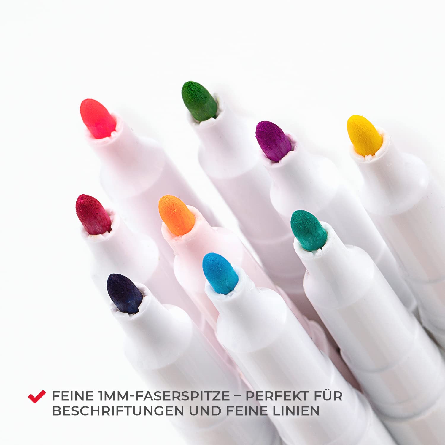 colozoo Textilfarbe & Textilstifte Set für Kinder & Hobby-Künstler | 44-teiliges Stoffmalfarben Bundle Waschmaschinenfest inkl. Neon & Metallic Farben