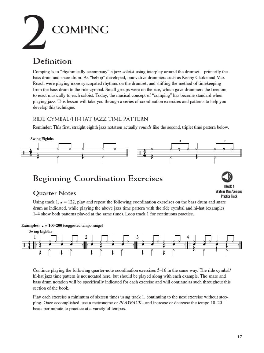 Jazz Standards for Drumset: A Comprehensive Guide to Authentic Jazz Playing Using 12 Must-know Tunes