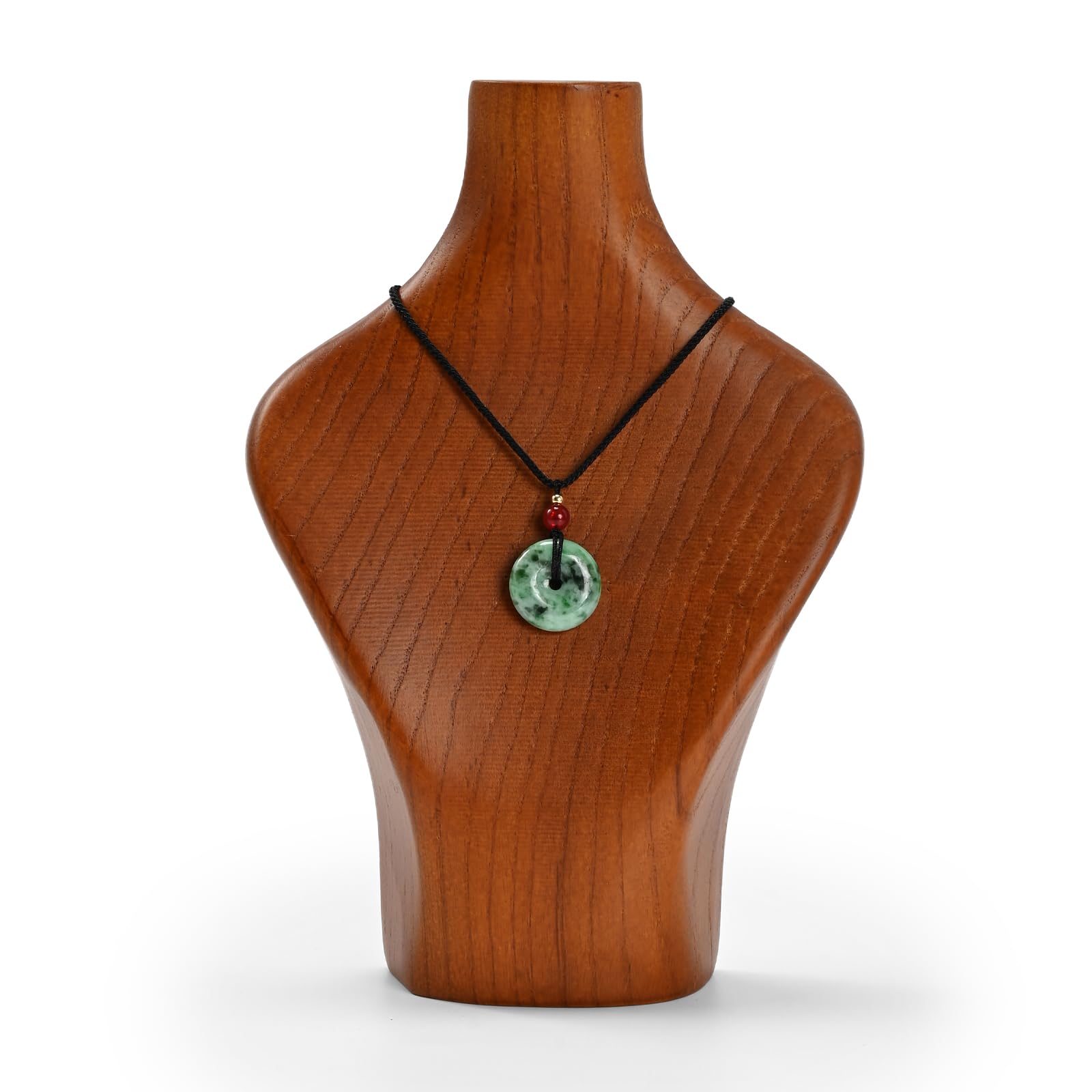 Oirlv Présentoir à Colliers En Bois Massif,Buste pour Collier,