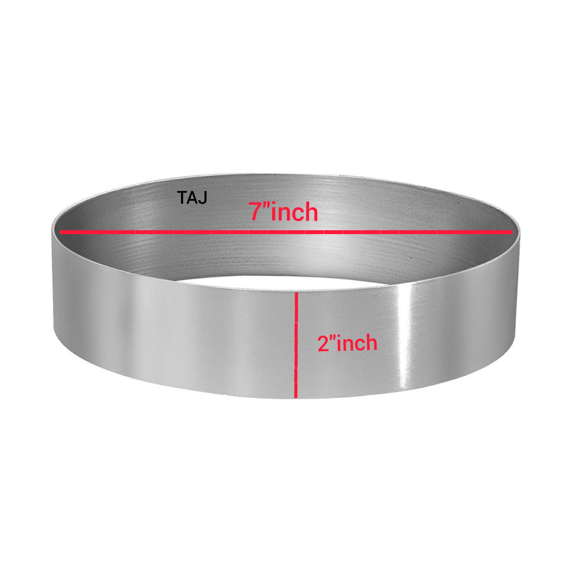 Taj Round Steel Cake Ring Pizza Base Cutter Cake Cut Outs 7 Inch-image-9