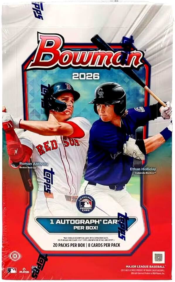 2026 Bowman Baseball HOBBY box (20 pks/bx)