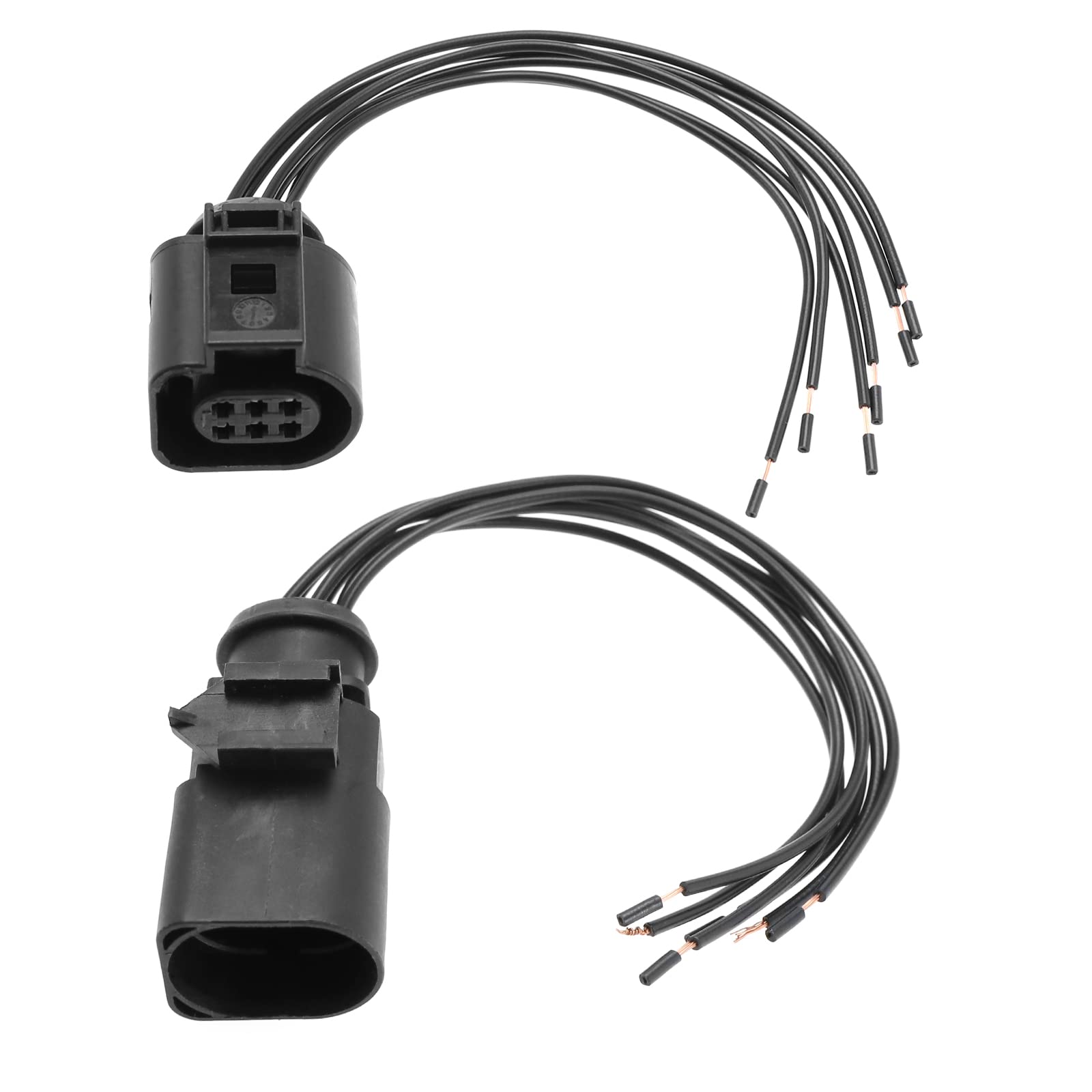 eMagTech 2 STK 6-polige Kabelbaumbuchse 1J0973713 Stecker 