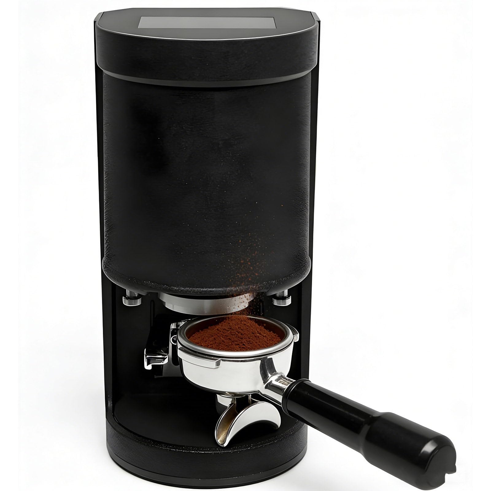 Prensador Automático de Café, Prensador Eléctrico Profesional de 58 mm, Prensador de Espresso para Baristas, Prensadores Automáticos Profesionales para Espresso. Black-Threaded