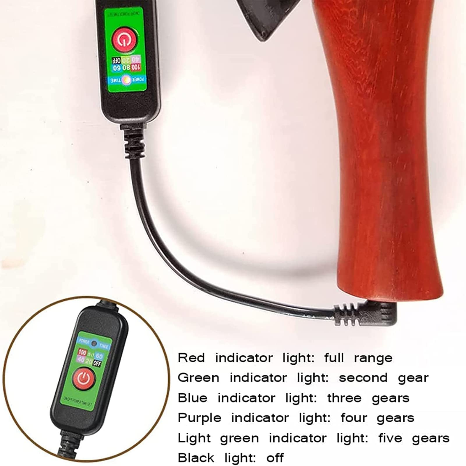 Masajeador eléctrico con piedras calientes, masajeador Gua Sha para todo el cuerpo disponible, control de temperatura de 5 velocidades, para músculos corporales, abdomen, espalda, fascia, masaje ant