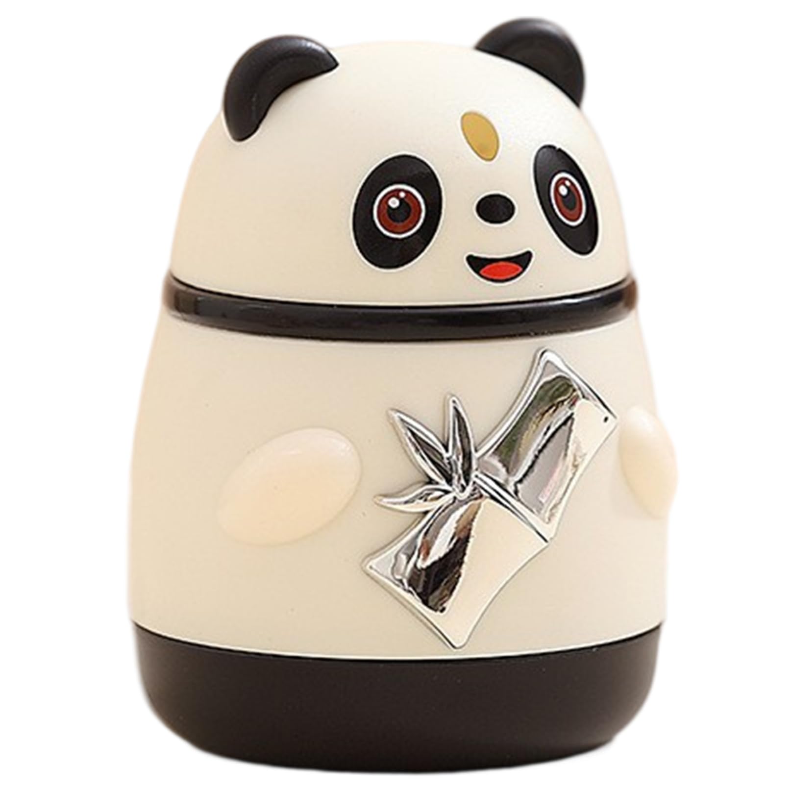 Bemonew Pop-Up Toothpick Dispenser Automatic Toothpick Dispenser, Panda Pop-Up Holder, Cute & Functional Toothpicks for Kitchen, Office (Black)