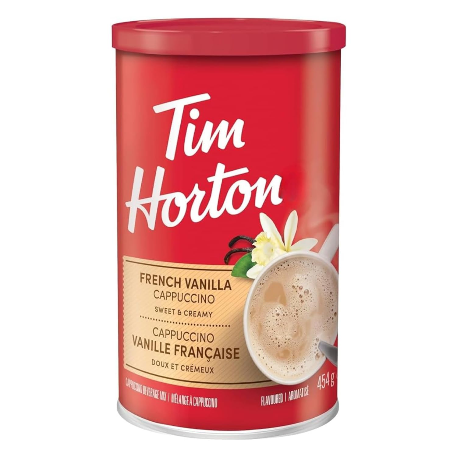 Tim Horton Cappuccino French Vanilla 454Gm Tin (Imported)-picture-29