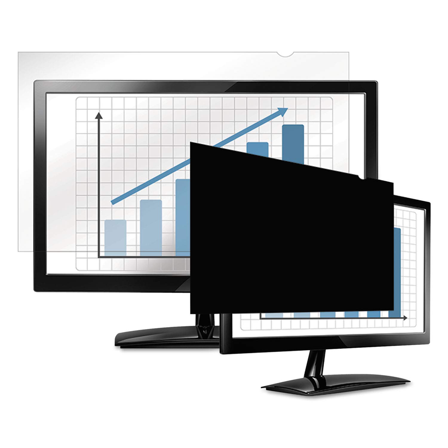 Fellowes PrivaScreen - Filtro privacy antiriflesso e protezione schermo per monitor/computer, 23,6 pollici, 16:9, widescreen, facile da attaccare e rimuovere, con linguette a rivelazione rapida