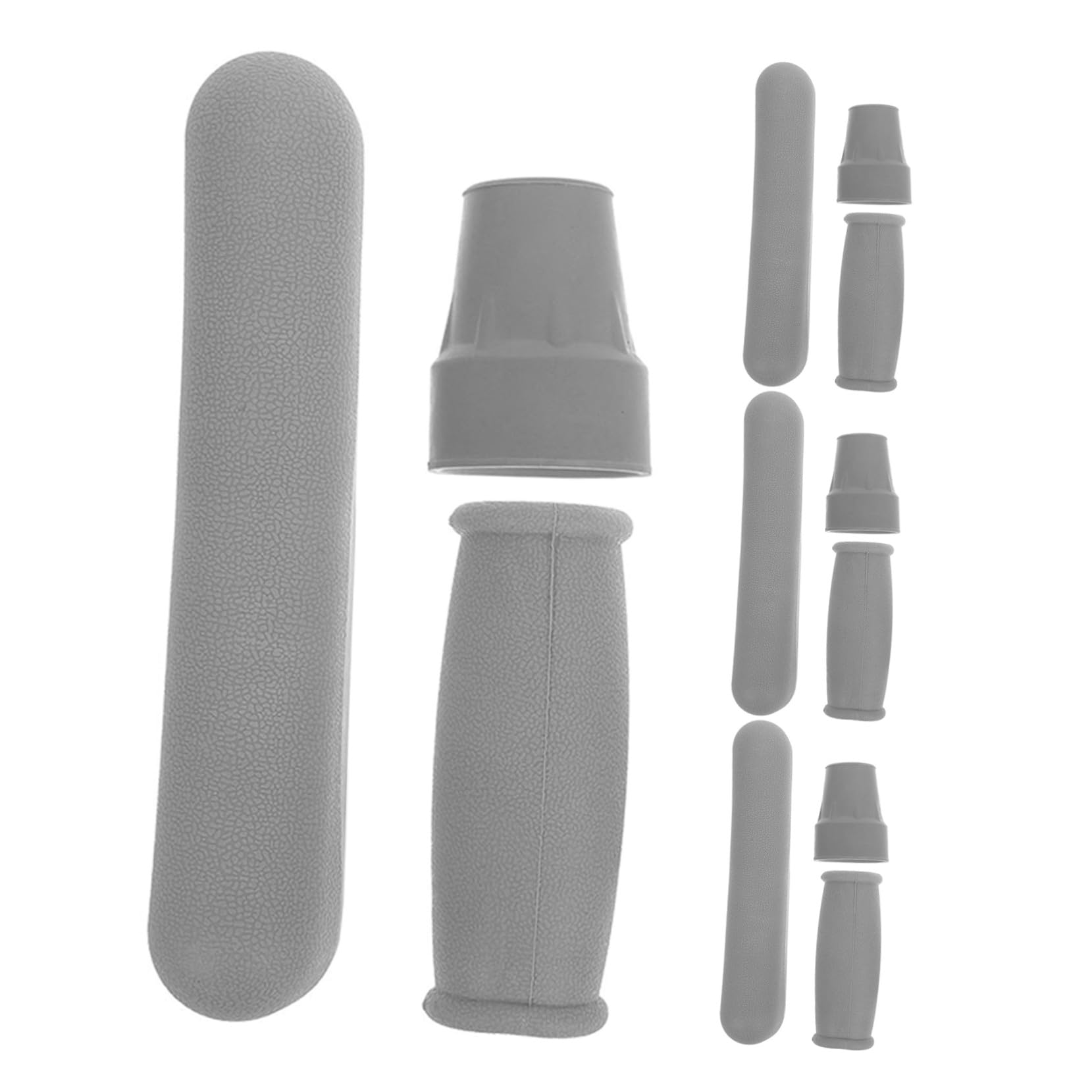 BESTYASH 4 Set Accessori per Stampelle con Cuscinetti Maniglia Ergonomici Punte in Gomma Antiscivolo per Bastoni da Passeggio e Coperture Sostitutive per Piedi Deambulatore Supporto Stabile