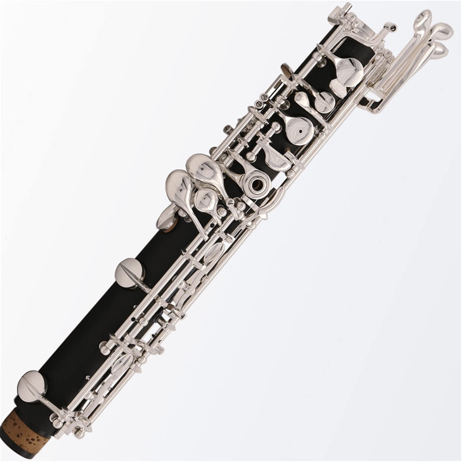 Strumento Oboe Ebano Composito Professionale in Legno Oboe C Argento Cycle Placcato con Custodia Principiante di Oboe