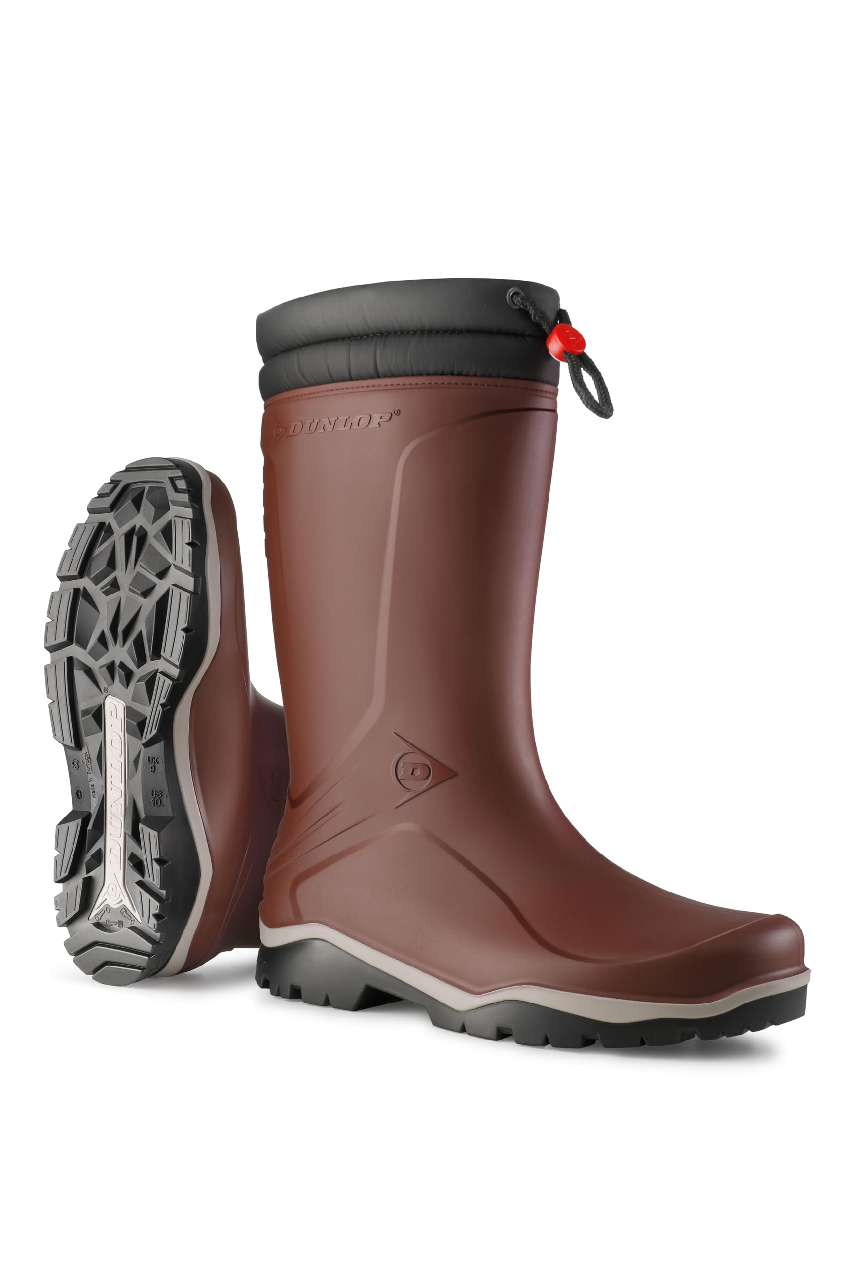 DUNLOP Blizzard Snow Boots, Lined Winter Wellies, PVC, Burgundy, UK 3