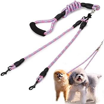 Amazon | Ifukens 犬 リード 2匹用 人気 おしゃれ 2頭引きリード