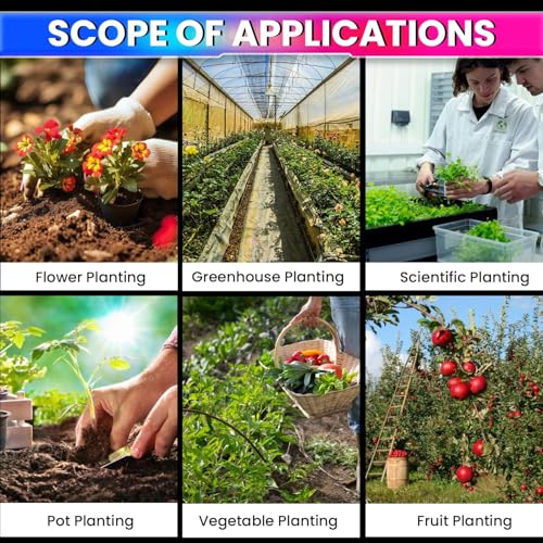 Image of 6-in-1 Soil Tester Meter with Dual 180mm Probes | pH Moisture Fertility Temperature Sunlight Analyzer for Garden & Indoor Plants