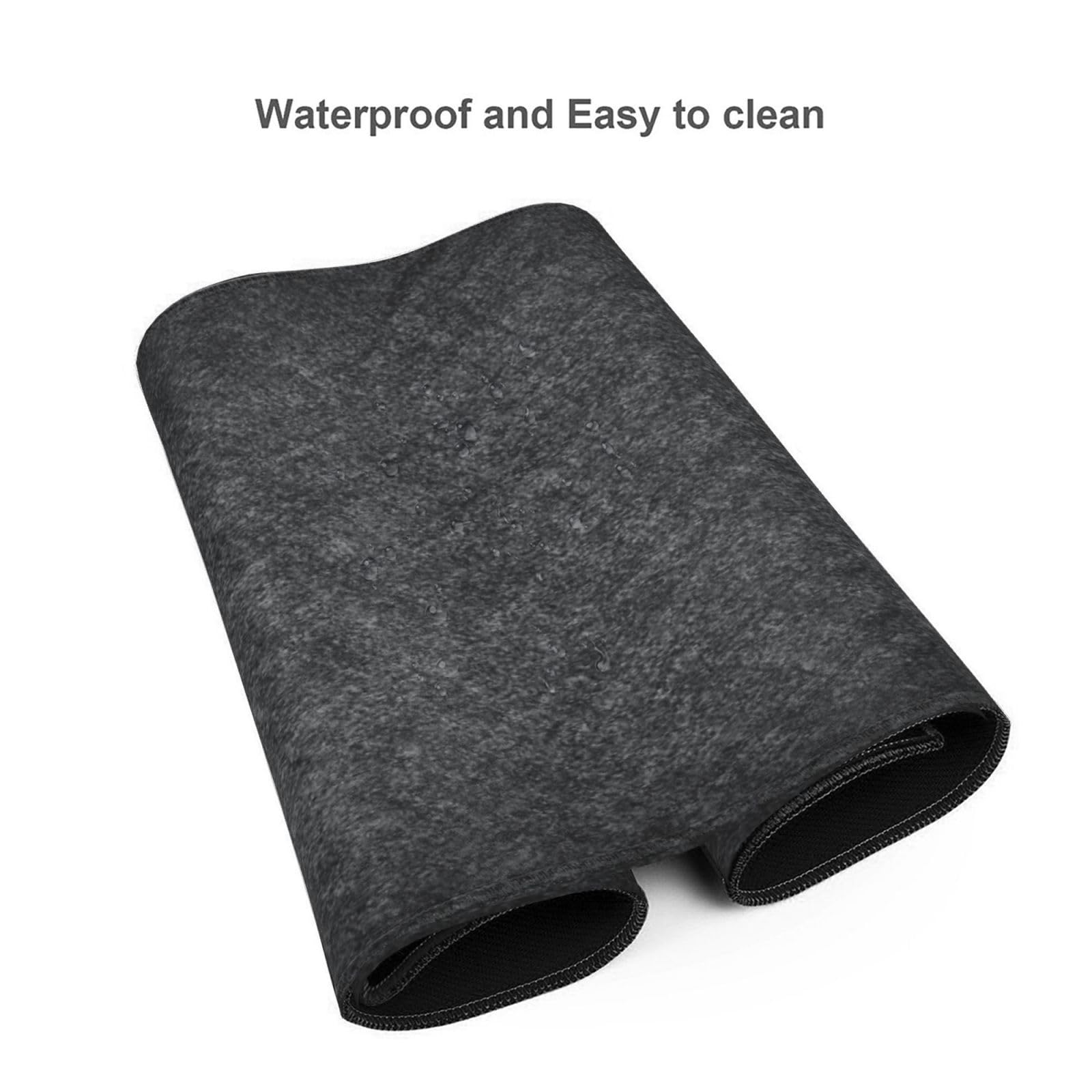 AQQA Tappetino per mouse oversize 3XL (122 x 61 cm), extra large, per videogiochi, per scrivania completa, grande tappetino per mouse con base in gomma antiscivolo, bordo cucito, tappetino da