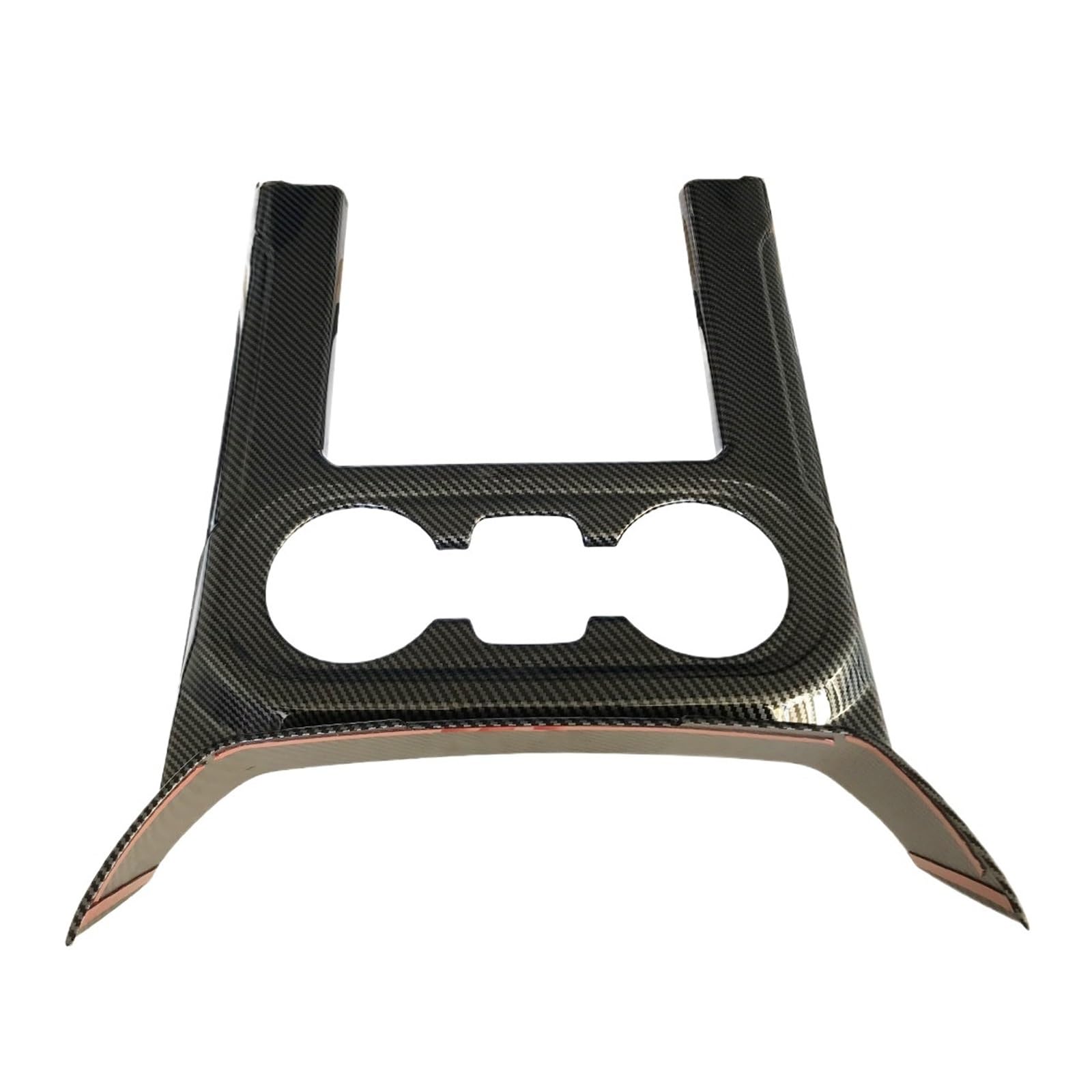 Carbon Fiber Color Front Cup Holder Cover Central Storage Box Trim Compatible for Chevy Silverado/GMC Sierra 1500 2500HD 3500HD 2019-2023