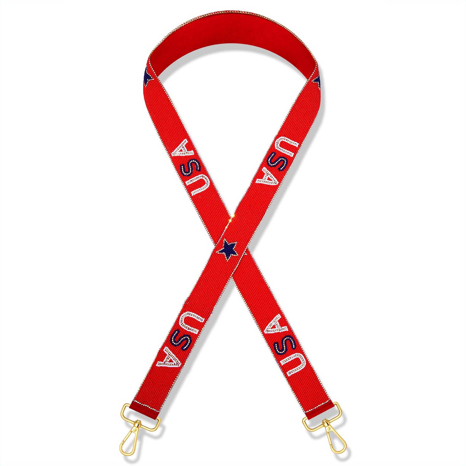Amazon.com | Beaded 4th of July Purse Strap USA Purse Strap
