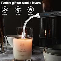 Vista 3 de ARECTECH Encendedor Eléctrico de Arco para Velas, Recargable USB, Sin Llama, Largos Encendedores para Cocinar Velas, Barbacoas, Fuegos Artificiales