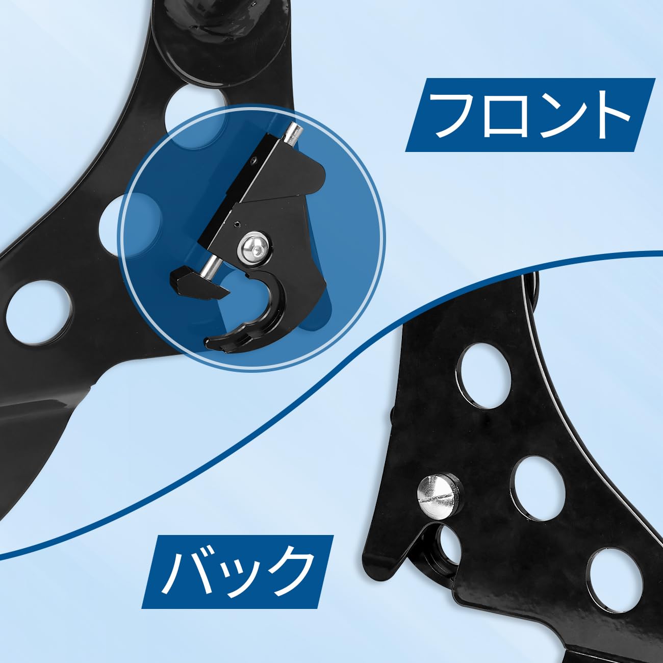 ポッチ③ Amazon | KOLEMO バイク デタッチャブルラッチキット ロータリー