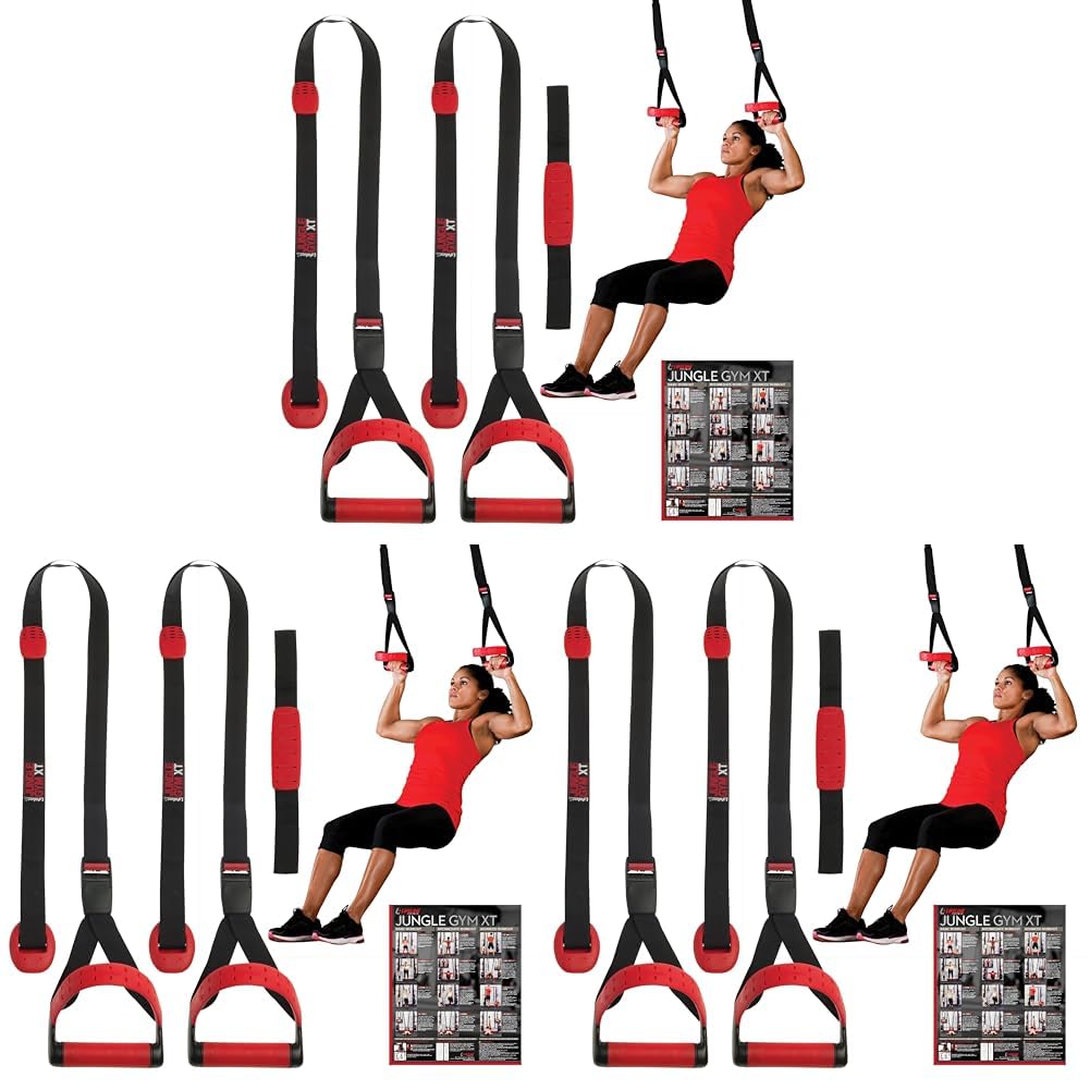 Lifeline Jungle Gym XT Body Weight Suspension Trainer System Patented Split Anchor Full-Body Workout Lightweight Home Suspension Training Kit for Home Gym Workout Equipment product thumbnail 2