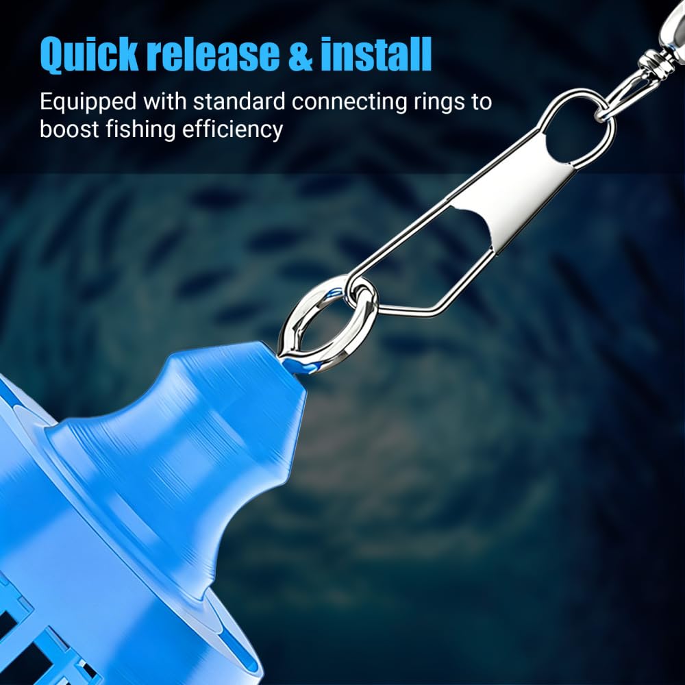 Futterkorbe Angeln, 10 Stück Feederkorbe Angelkorb zum Anfuttern, Futterkorbe für Karpfenangeln Friedfisch Boote Stausee, Wurfkorbe zum Feedern und Ansitzangeln, Angelzubehor