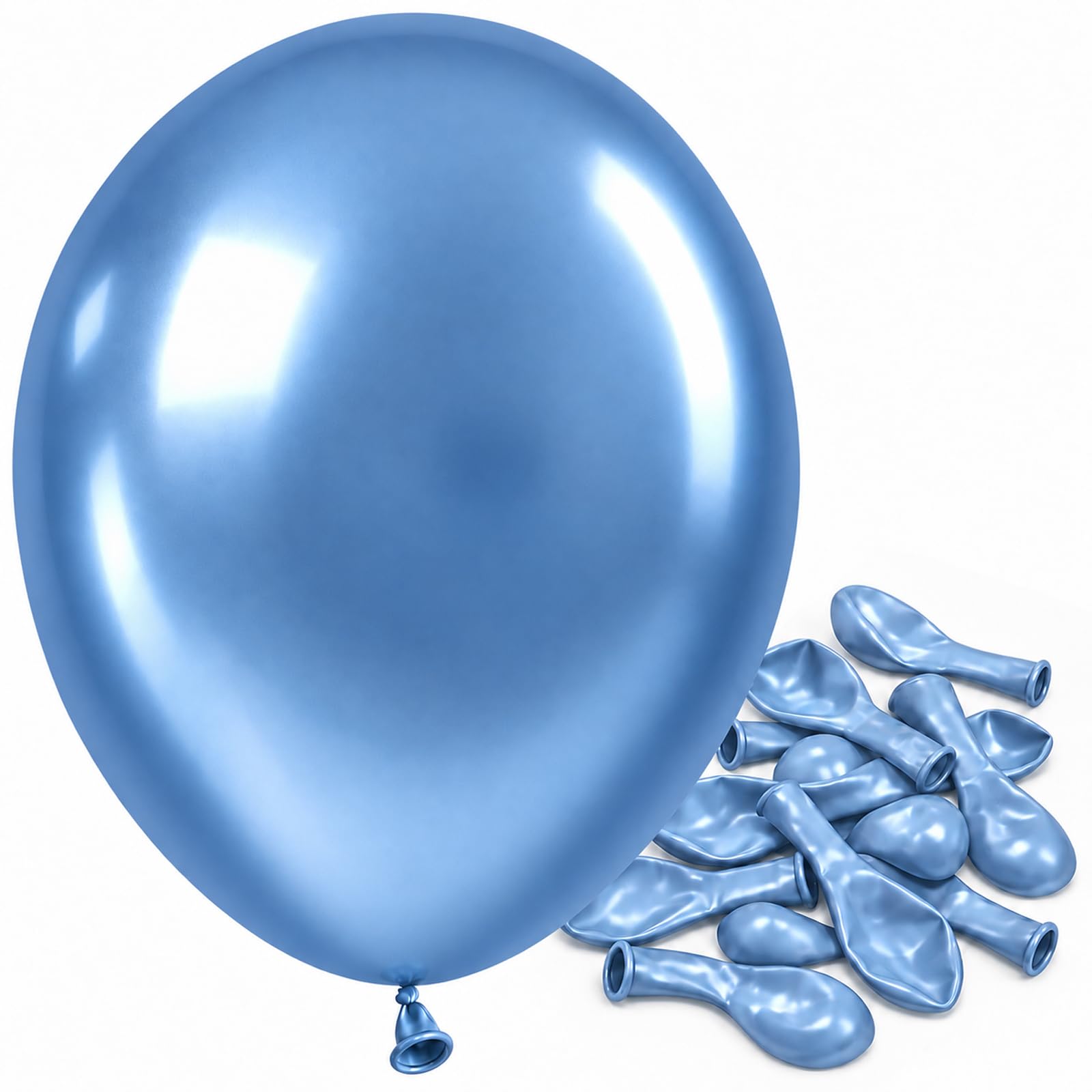 Jobkoo Pastel Blue Balloons 5 Inch, Mini Small Light Baby Blue Balloon