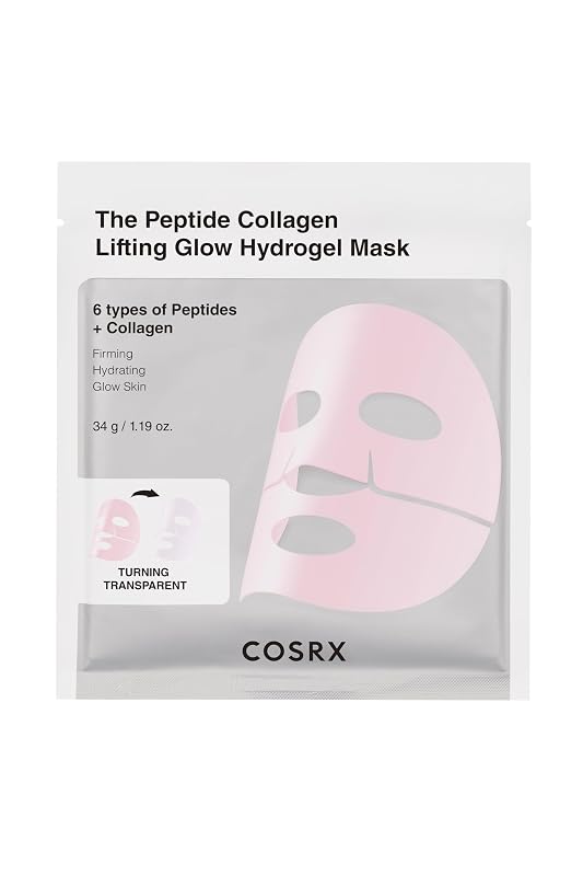 Máscara facial de hidrogel COSRX Pink Peptides Collagen, 1 unidade