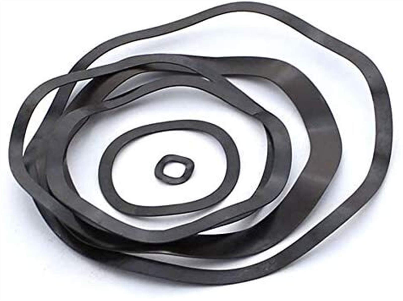 ملحقات الترامبولين 5/10 / 50 قطع-مواصفات متعددة ثلاثة موجة كريست/موجة نوع طوقا/غسالة موجة/غسالة M3 M4 M5 M6 M8 M8 M112 M14 M11 M11 M21 M21 M27-M118 (الحجم: M21X27X0.3 (50pcs-مواصفات متعددة))