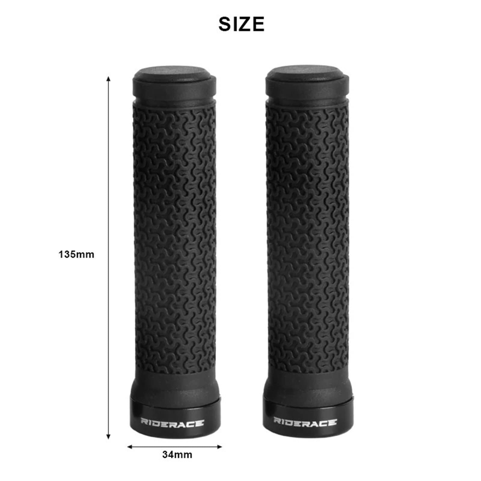 Compatible con puños de manillar MTB de goma con bloqueo de un solo lado