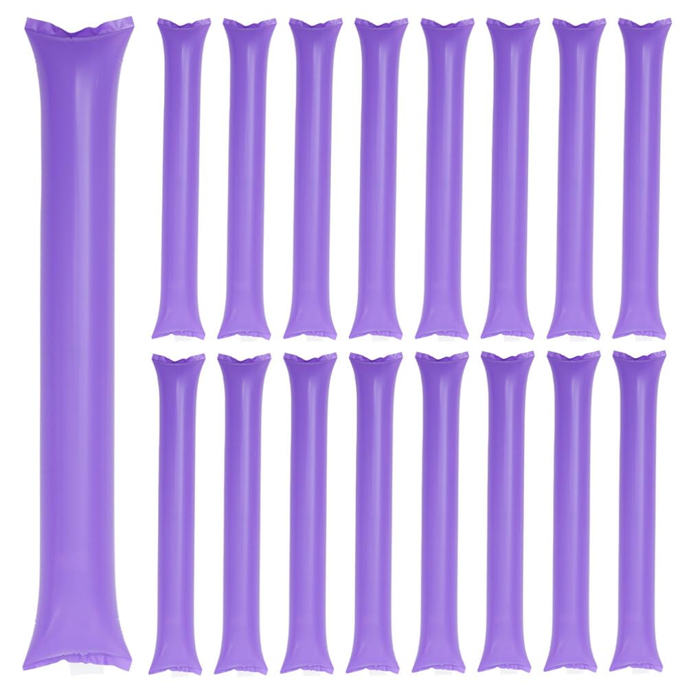 Happyyami Inflatable Boom Sticks 50pcs Plastic Thunder Sticks Bam Team Cheerleading Spirit Boom Sticks Inflatable Cheer Noisemakers for Party Dance Basketball Sports Event