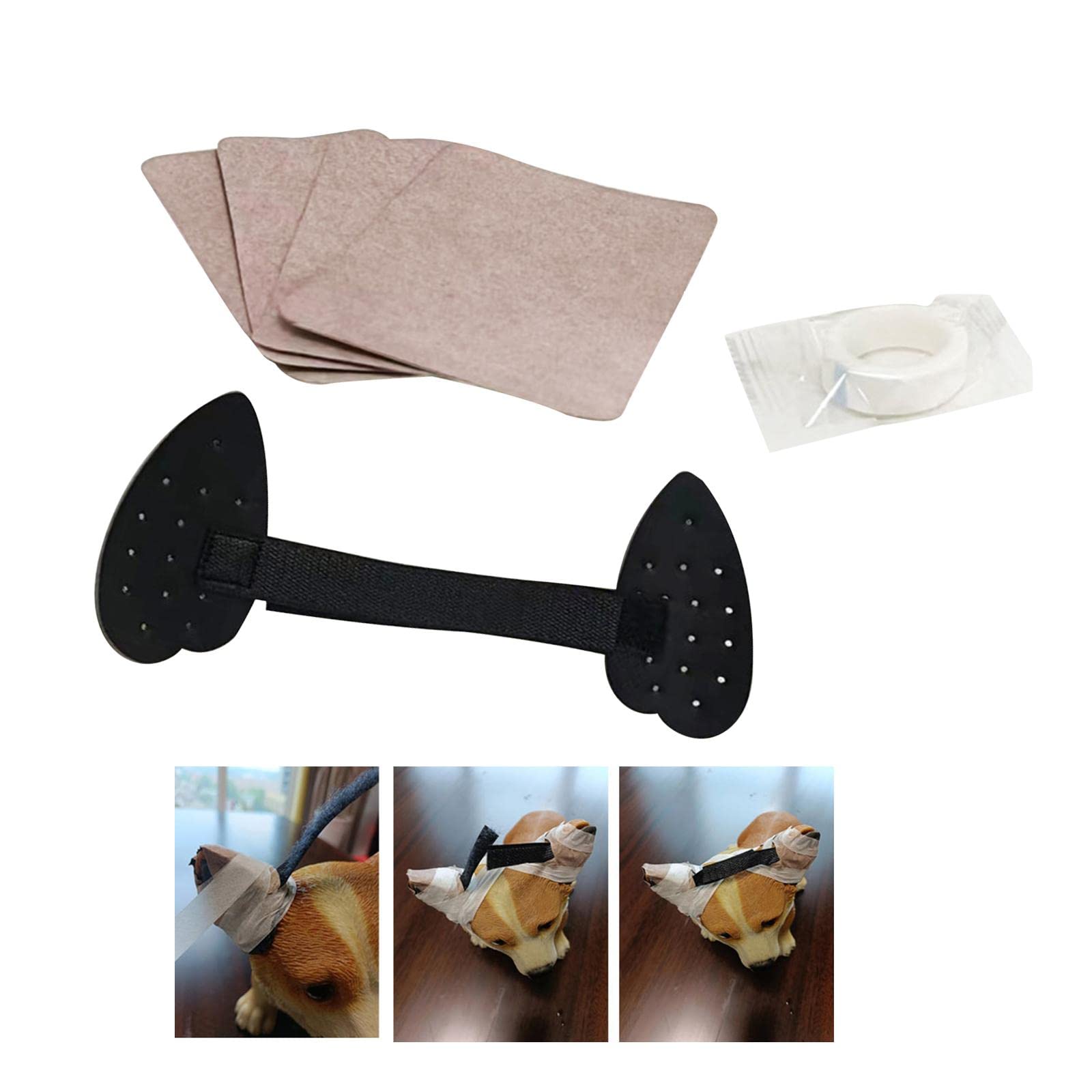 Baoblaze Adjustable Dog Ears Stand up Support Ear Sticker Material Straighten Ear Accessories Dog Ears Posting Kit for Pet Home, Large - Image 2