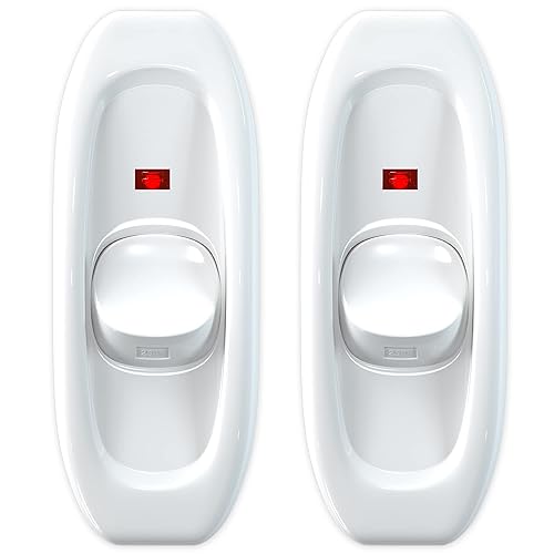 Paquete de 2 interruptores para electrodomésticos, botón de encendidoapagado, lámpara de mesa, luz de escritorio, interruptor de cable en línea, 250
