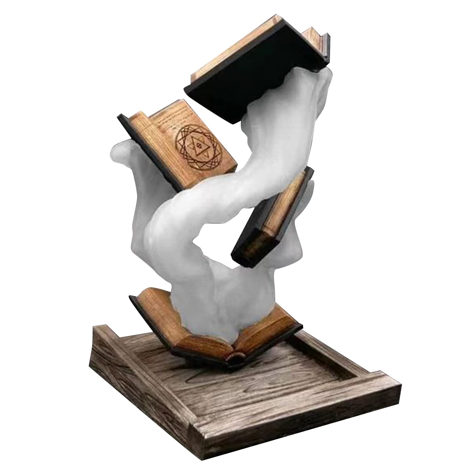 Siyano White Tomes Of Magic Dice Tower，Dice Tower Captivating Centerpiece，Tabletop Role Playing Game Rolling Tower With Tray