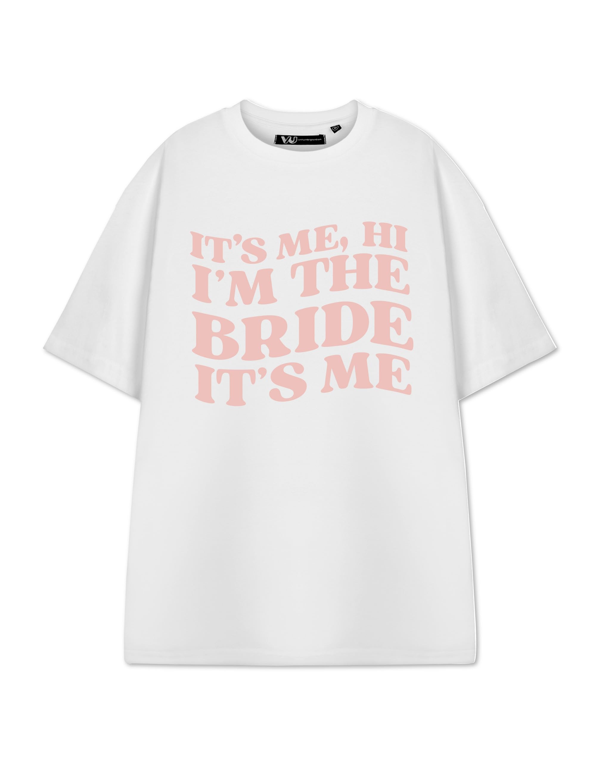 Show Me The Merch Women's White Graphic Tee | Short Sleeve Hi It's Me T-Shirt | Apparel Gift Top For | Taylor Merchandise For Her